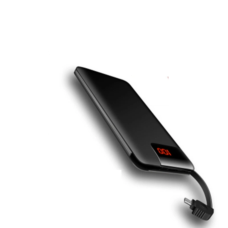 Водонепроницаемый портативный USB внешний аккумулятор 10000 мАч для всех смартфонов Xiaomi IPhone, внешний аккумулятор, быстрая зарядка, внешний аккумулятор - Цвет: Black 30000mAh