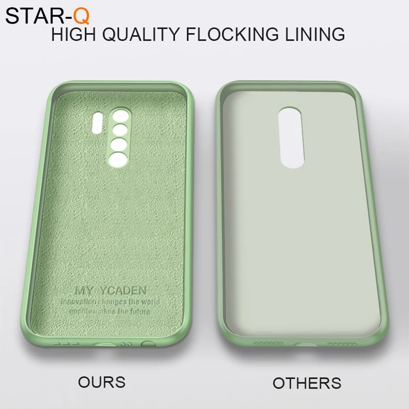 full cover liquid silicone phone case for xiaomi redmi note 8 pro 8t 8 t original soft protective back cases for redmi note8 pro