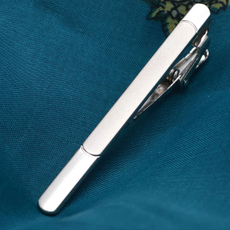

Men's Simple Silver Metal Standard Tie Clip Groom Wedding Business Formal Tie Wear Jewelry Accessories