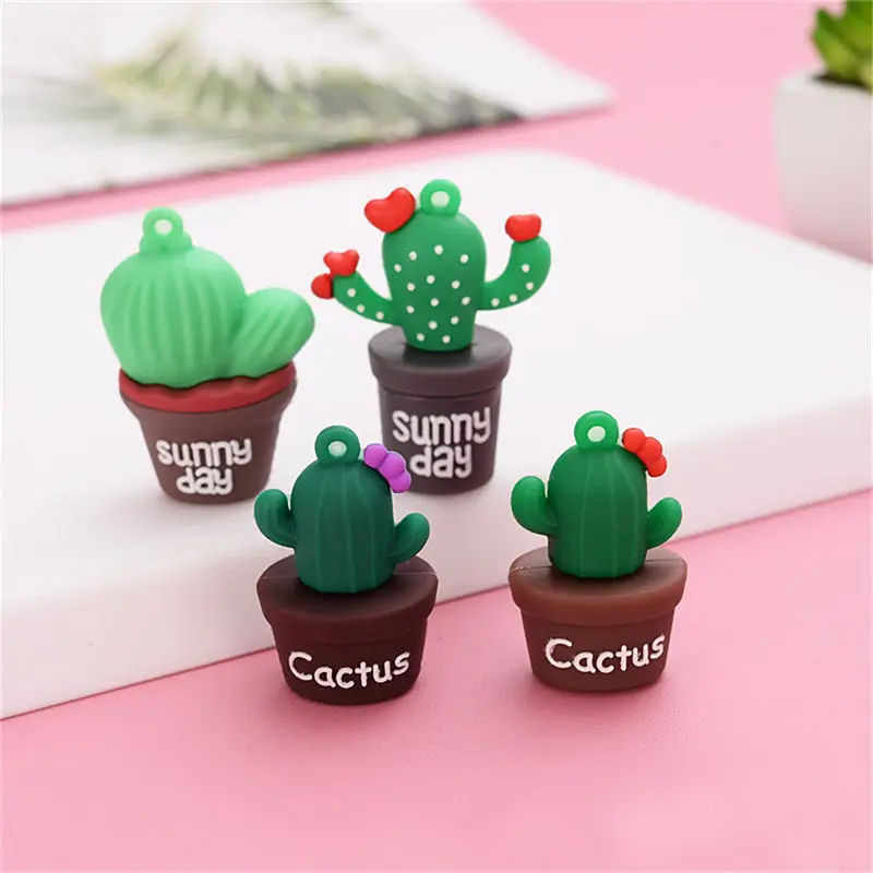 Подвески-кактусы из мягкого ПВХ в горшке подвеска с плодами растений 6 шт. |