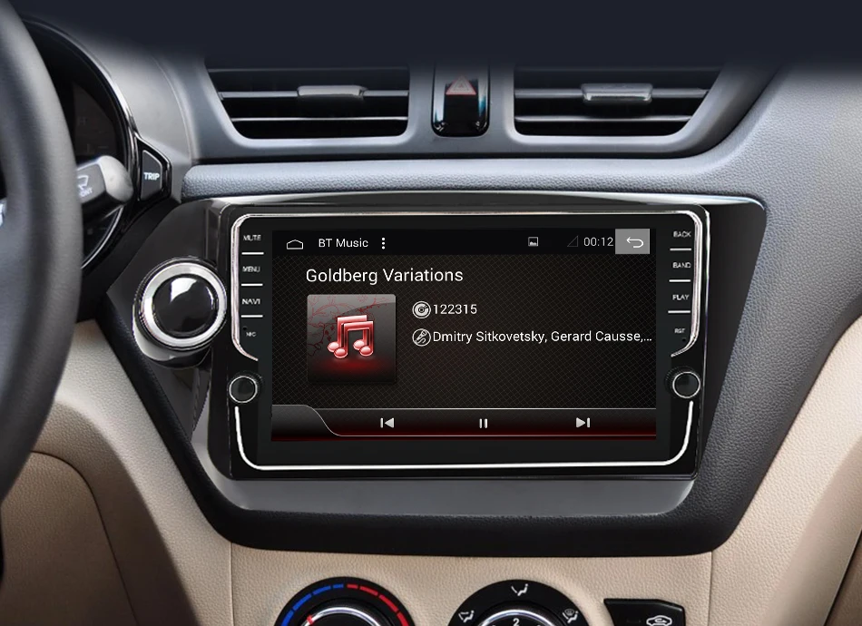 Eunavi 2 Din Автомобильный мультимедийный плеер gps Android 9 DVD помощи при парковке радио для Kia k2 RIO 2010 2011 2012 2013 PX6 4G+ 64G
