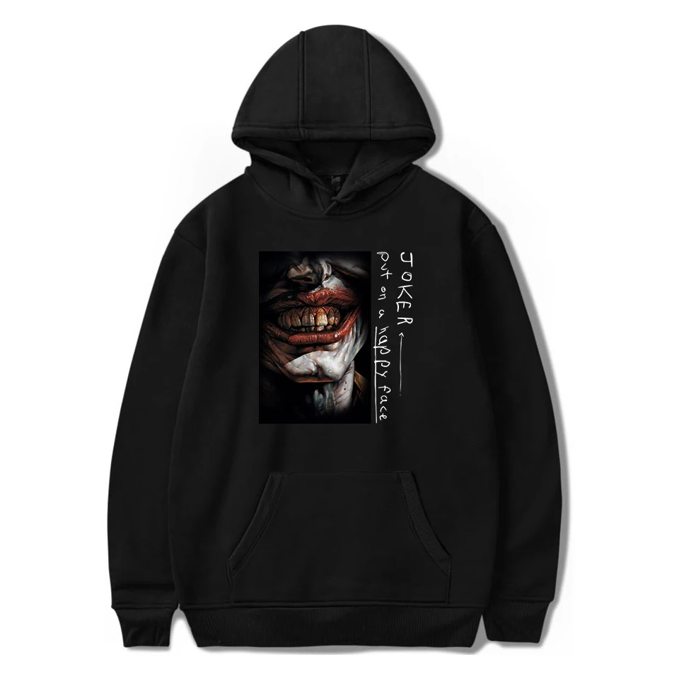 Толстовка с капюшоном и принтом Хоакин Феникс модель 2019 года|Мужские толстовки