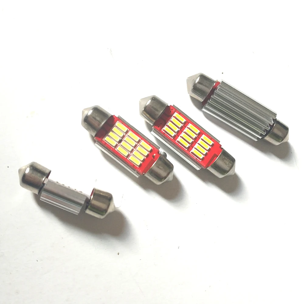 2 шт. автостайлинг 31 36 39 41 мм безотказный светодиод 12 В 4014 SMD гирлянда Внутреннее