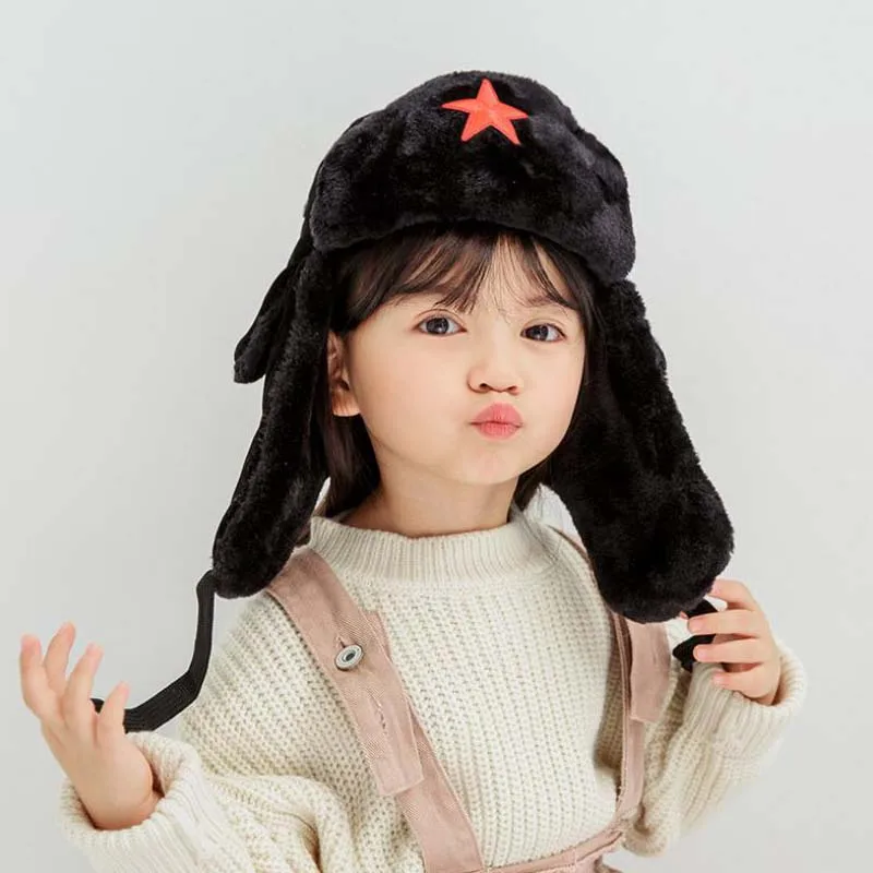 Doitbest зимняя мужская меховая шапка-бомбер для родителей и детей женщин