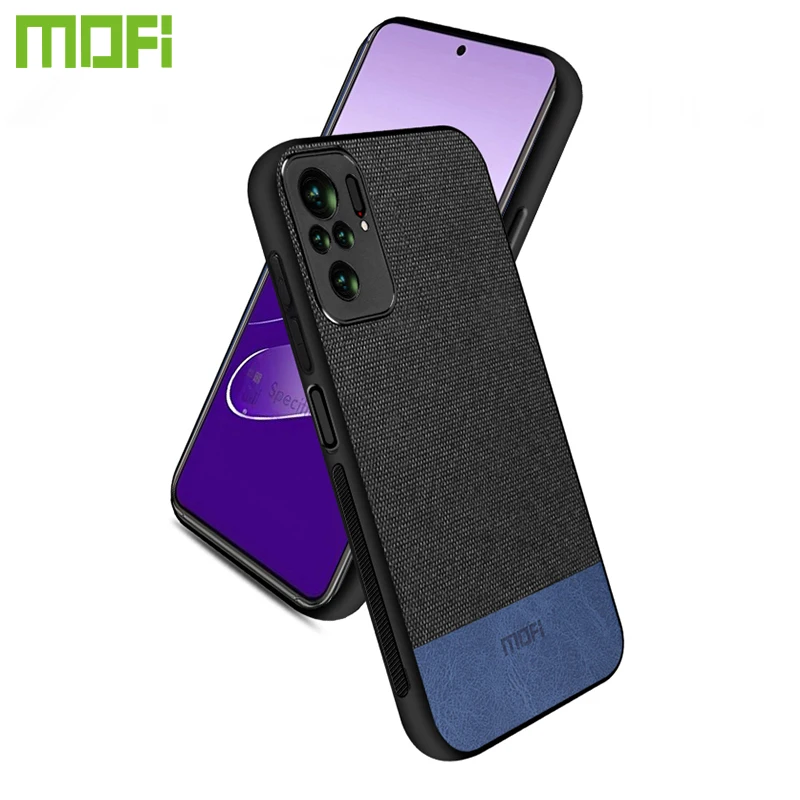 

Противоударный тонкий тканевый чехол для Xiaomi Redmi Note 10 Pro, MOFi, роскошные чехлы