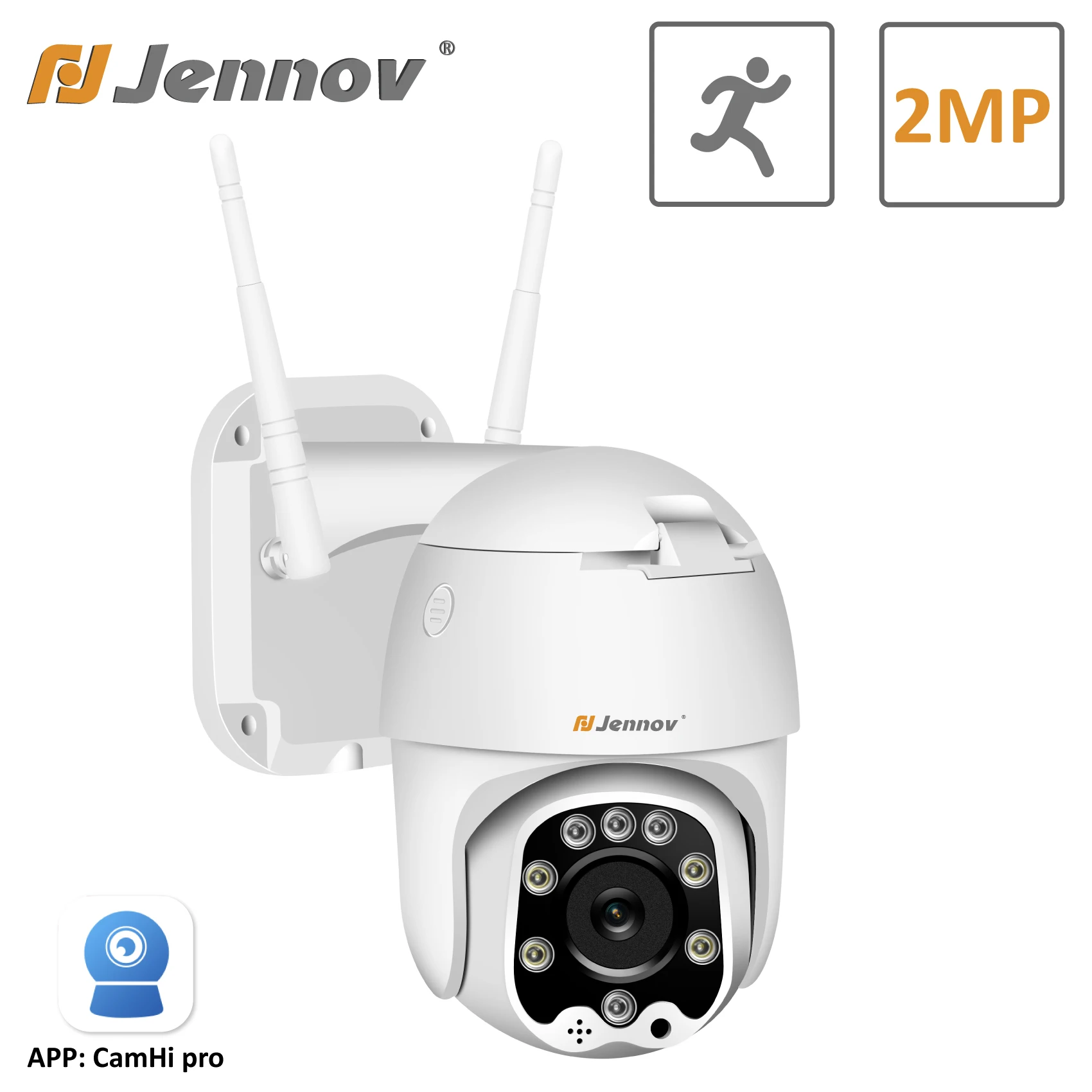 

JENNOV 2MP IP Camera Outdoor Waterproof 1080P WIFI Dome Camera Two-way Audio Security CCTV Surveillance P2P Camhiapp Onvif