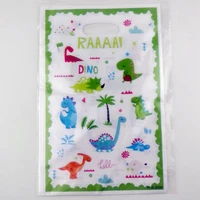 kids boys favors cute dinosaur theme baby shower party plastic loot bags happy birthday events decorations gifts bags 10pcslot