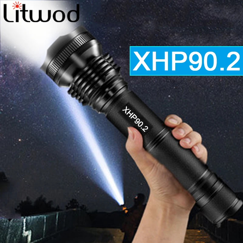 Дропшиппинг XHP90 светодиодный фонарик дисплей питания XHP70 фонарь XHP50 ручной свет USB Перезаряжаемый 18650 26650 Аккумулятор для кемпинга от AliExpress WW