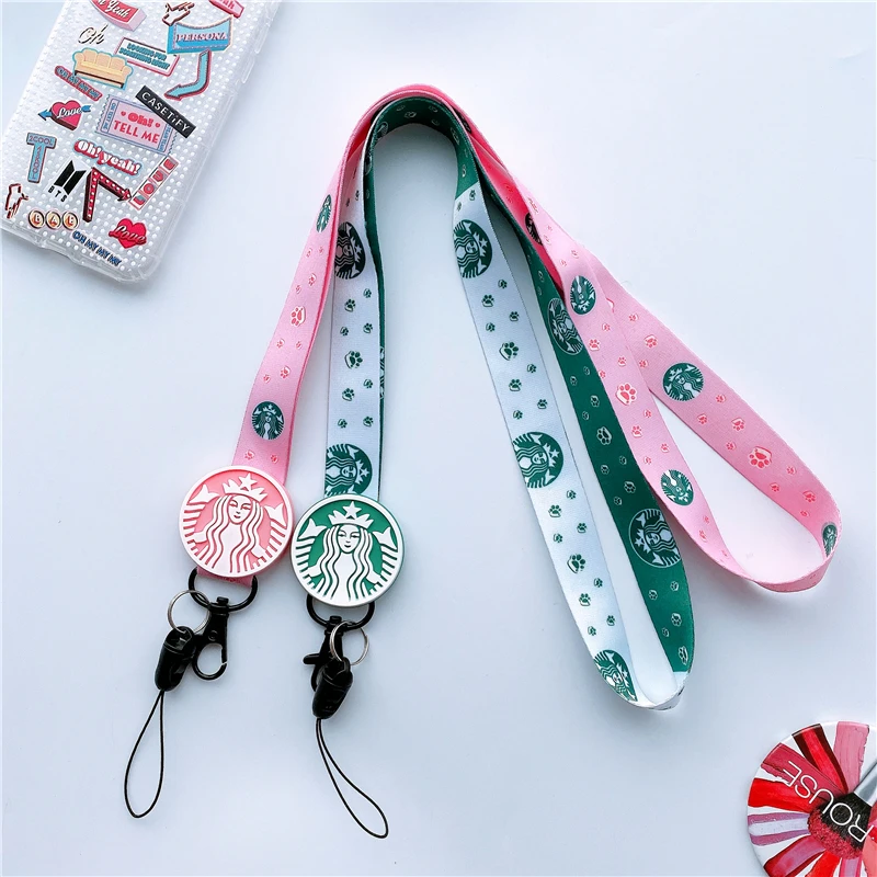 Милый мультяшный ремешок на шею для телефона шнурок телефонов iPhone huawei камера USB