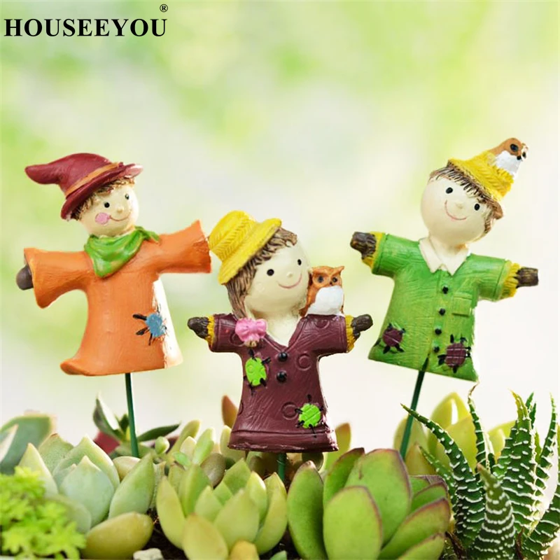 Миниатюрная садовая статуэтка милая миниатюрная палочка сказочные аксессуары