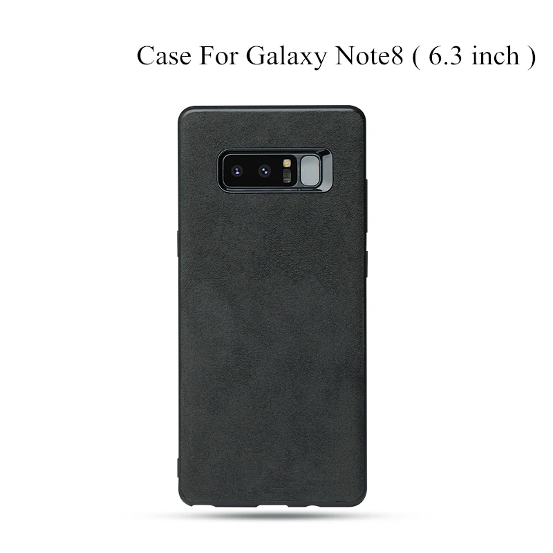 For Galaxy Note 8 Замшевый тканевый кожаный чехол для Galaxy S8 S9 S10 plus Note 9 8, чехол для телефона, чехол для note 10 Plus, чехол fundas - Цвет: For Galaxy Note 8