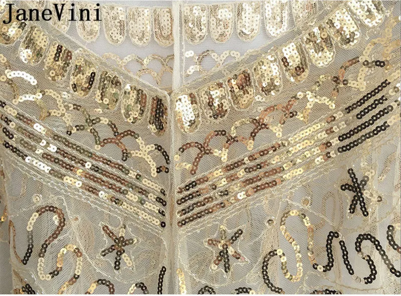 Женская свадебная накидка с золотистыми блестками и бисером|Свадебные