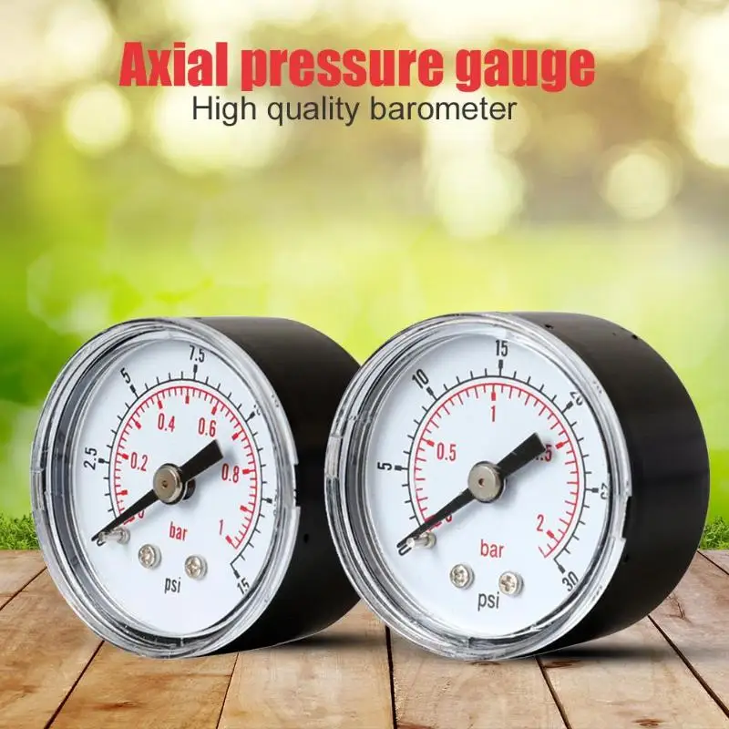 0-15psi 0-30psi 1/8BSPT манометр воздушного компрессора масляный водный гидравлический точность Давление датчик