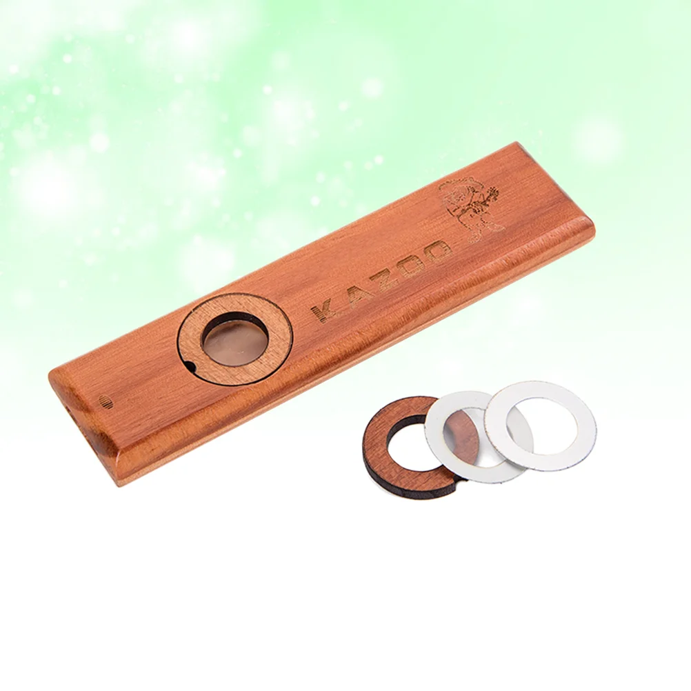 

Wooden Kazoo Musical Instruments Preschool Educational Toys Flutes for Abecedarian (Light Brown)