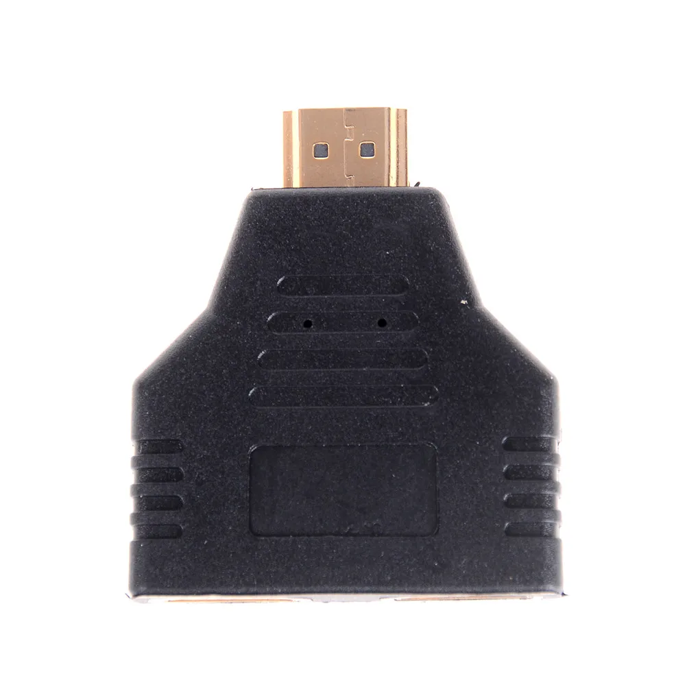 Переносное разветвительное устройство HDMI мужской разъем на 2 женских 1 вход 1 выход высокоскоростной конвертер SD&ampHI с защитой от помех.
