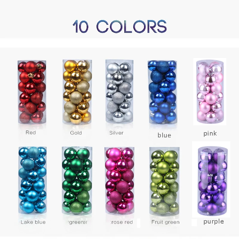 12 шт./компл. 10 см Рождественская елка украшение шар висячая безделушка