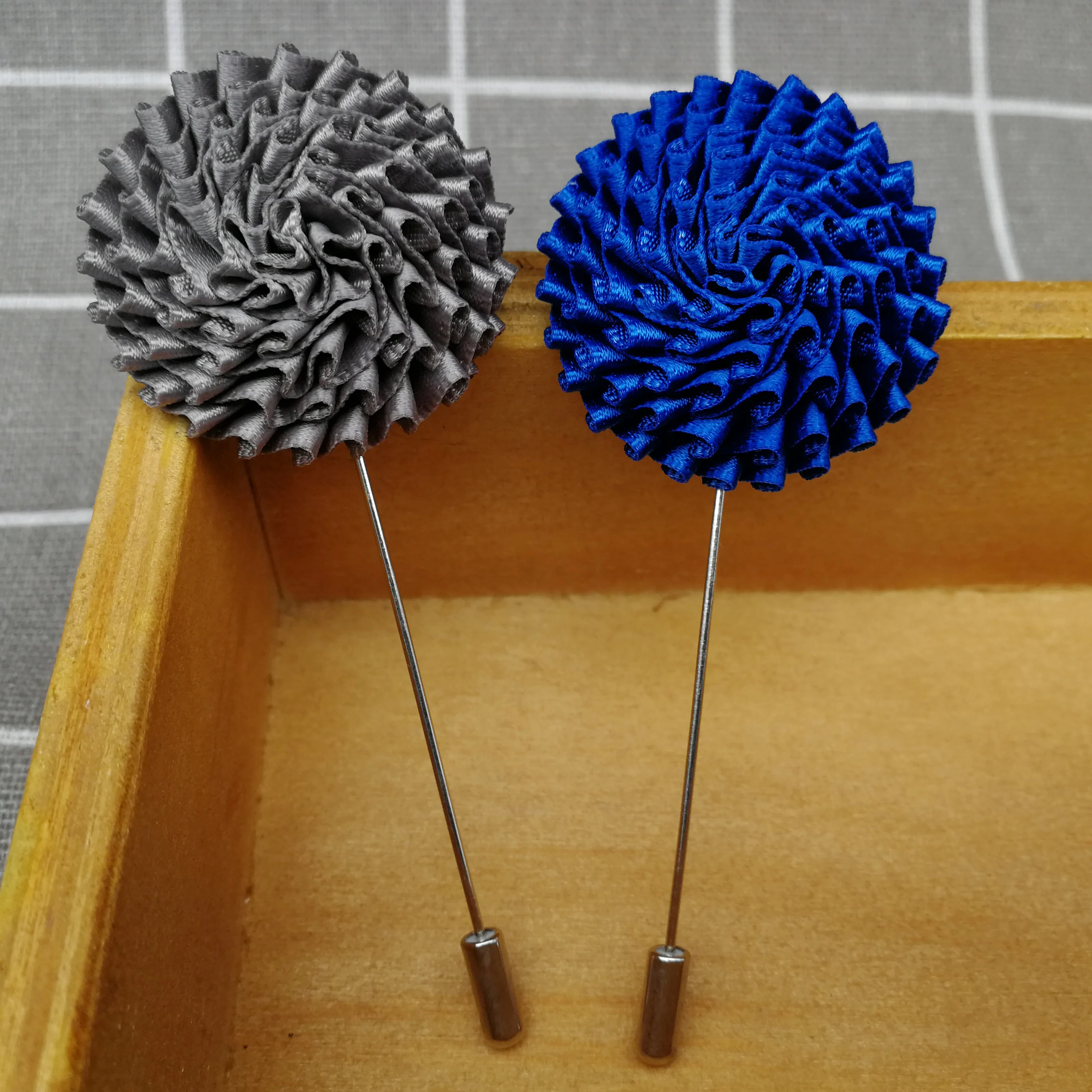 Высококачественная Роскошная ткань цветок нагрудный знак брошь для мужчин