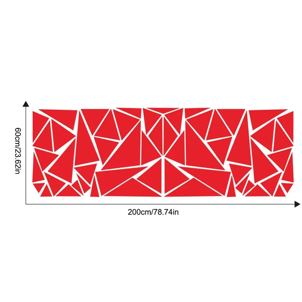 1 шт. боковая наклейка на кузов автомобиля Стикеры глянцевый черный Треугольники