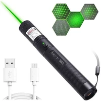 greenredpurple laser pointer high power 532nm usb303 handheld rechargeable adjustable focus with visible mulitple beam