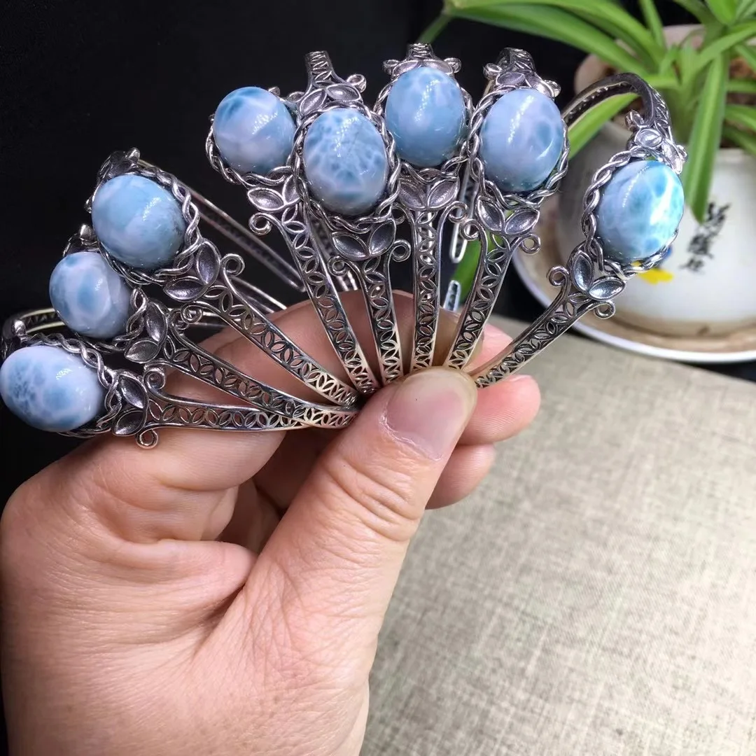 Женский браслет из серебра 925 пробы с кабошоном | Украшения и аксессуары