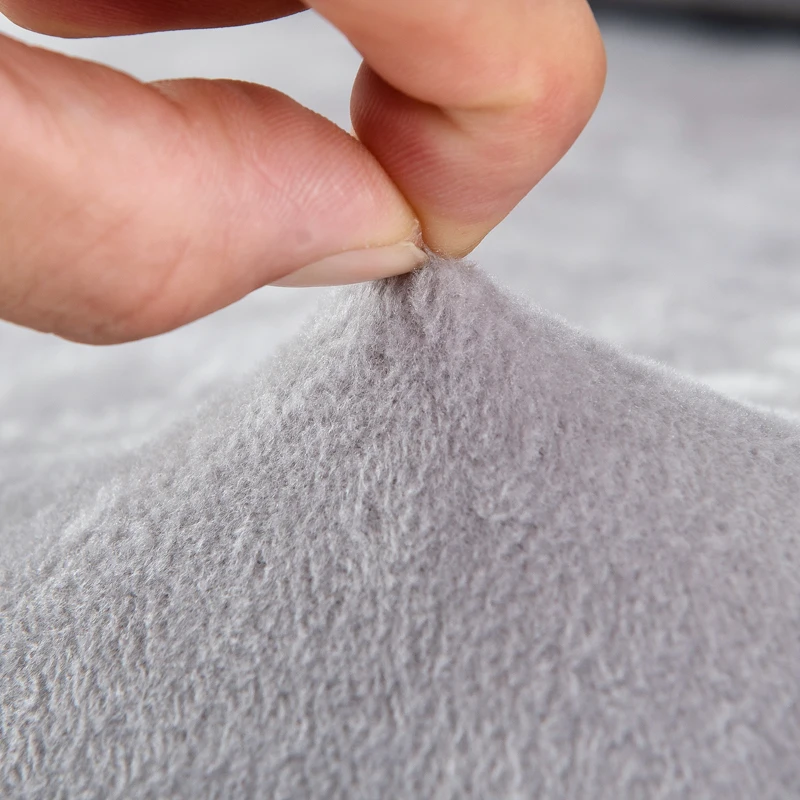 

plush fabric sofa cover velvet cloth thick slipcovers keep warm sofa covers funiture protector polyester dust-proof solid gray