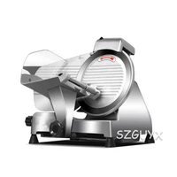 semi automatic slicer 10 inches food slicer full metal body 250mm blade adjustable slice thickness restaurant equipment mutton