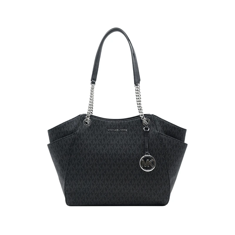 Black102177901 Майкл Корс Джет набор путешествия большая цепь плеча кожа Tote 35T5GTVT3L - Цвет: Black102177901