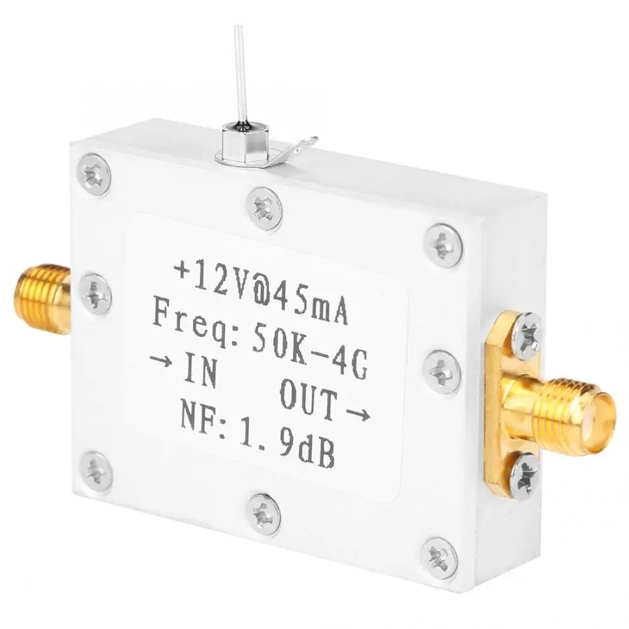LNA малошумный 50K-4G с высоким коэффициентом усиления 25 дБ 0 8G Flatness RF усилитель |