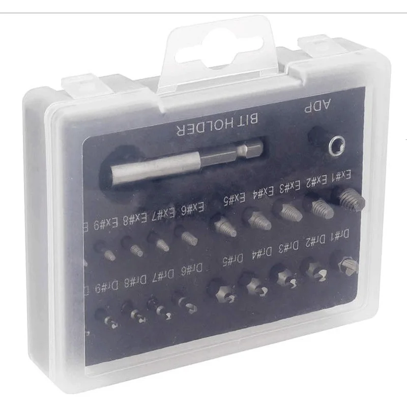 Набор для извлечения поврежденных винтов EcotsonDeco 22 шт. набор сорванных