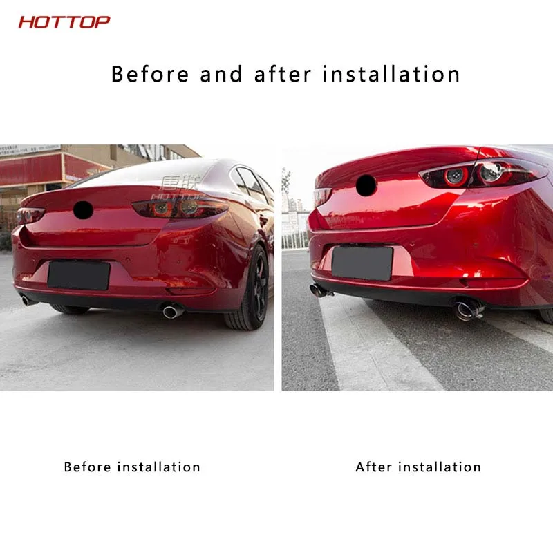 Глушитель выхлопной трубы из нержавеющей стали для Mazda 3 axela 2020 стиль скорпиус |