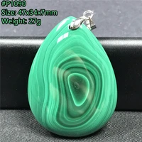 top natural green malachite necklace pendant jewelry for woman lady man healing luck gift crystal beads reiki gemstone aaaaa