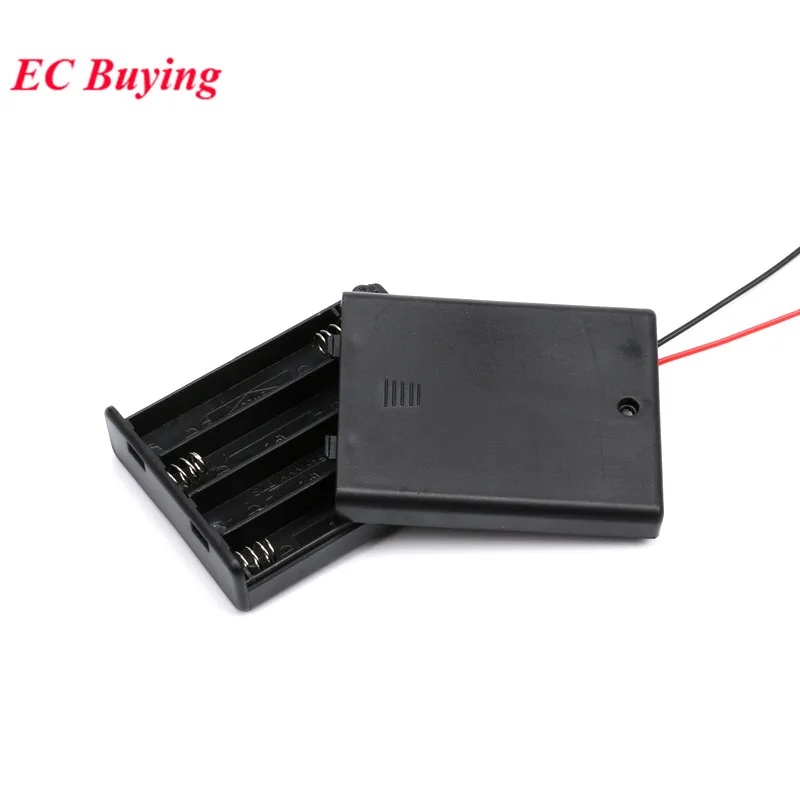 Контейнер для хранения батарей AAA размером 7 держатель чехла с 1 2 3 4 отделениями