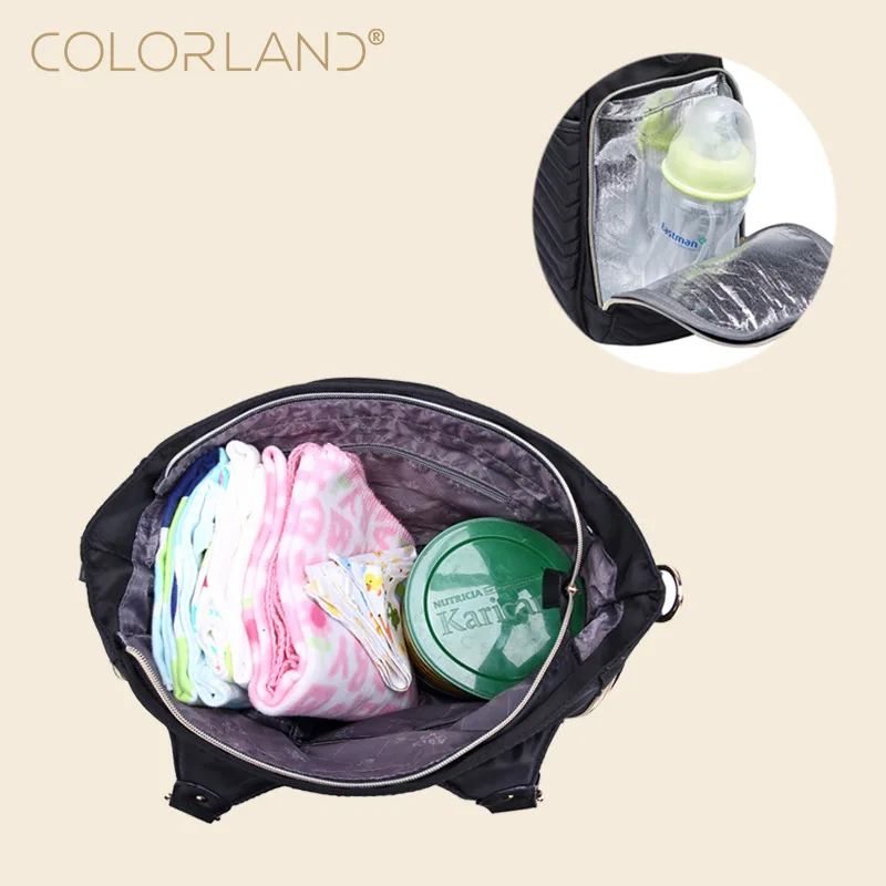Сумки для подгузников COLORLAND из полиэстера с большой емкостью водонепроницаемая