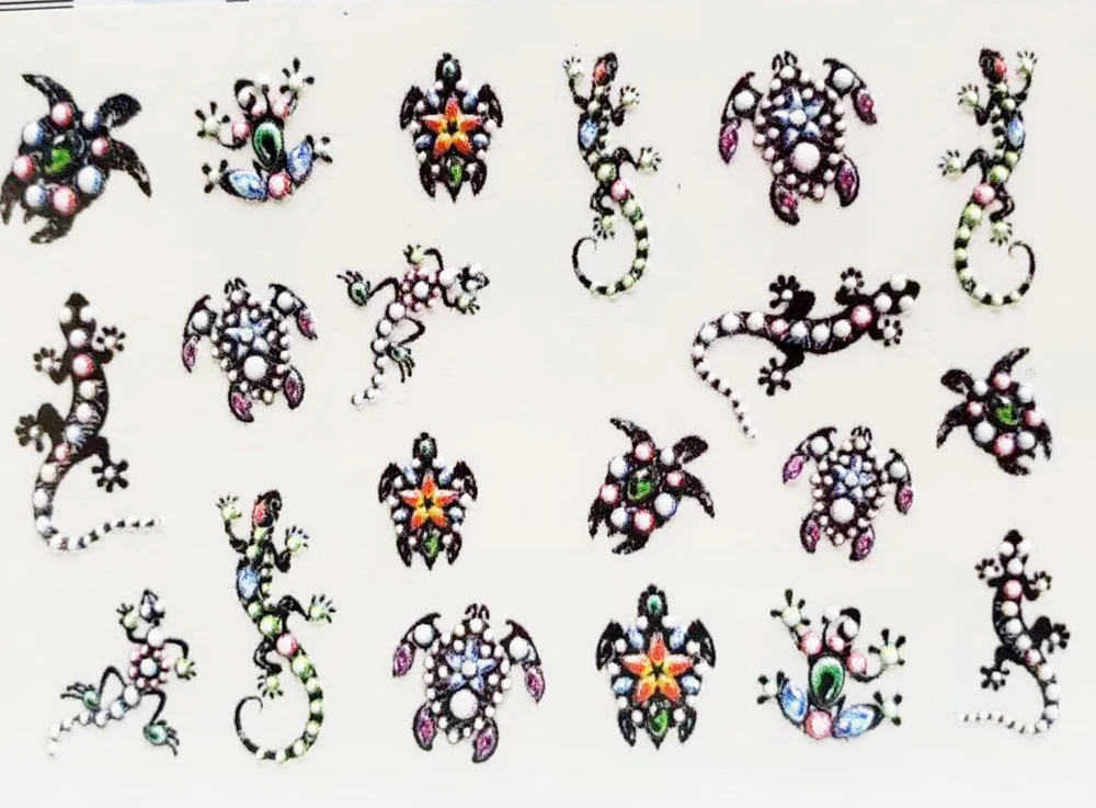 3D новые акриловые гравированные наклейки для ногтей черная линия форма капли