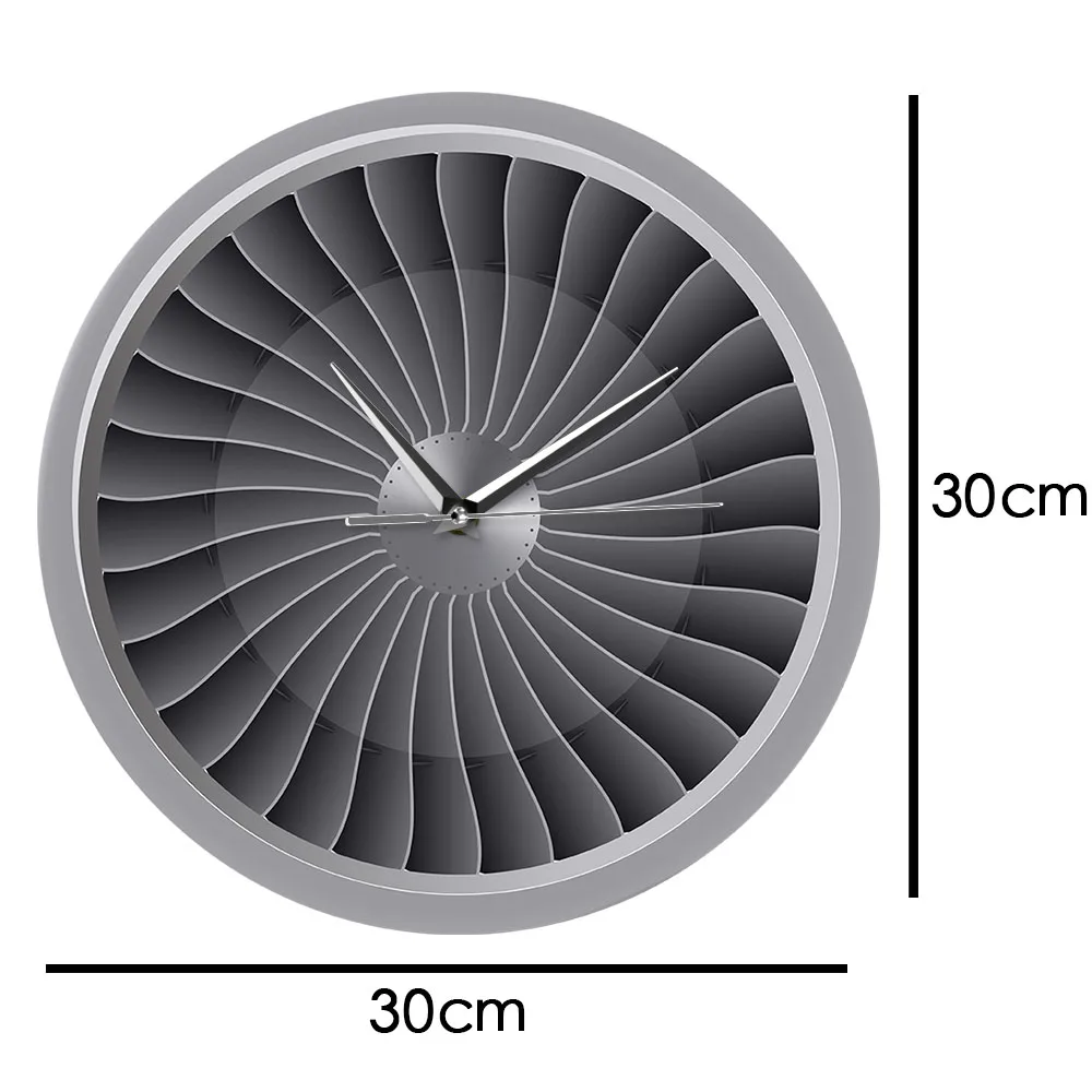 Реактивный двигатель турбинный вентилятор Авиатор настенные часы Самолет