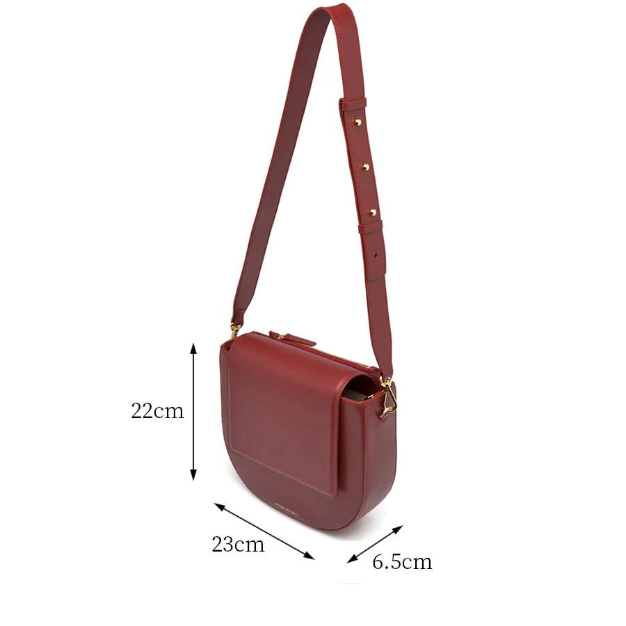 Роскошные дизайнерские кожаные женские сумки через плечо одноцветные с верхней