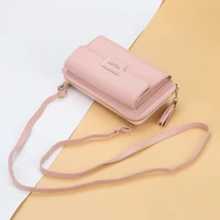 french style womens leather clutch bag luxury wallet crossbody shoulder bag%e2%80%99s phone pocket large capacity coin purse