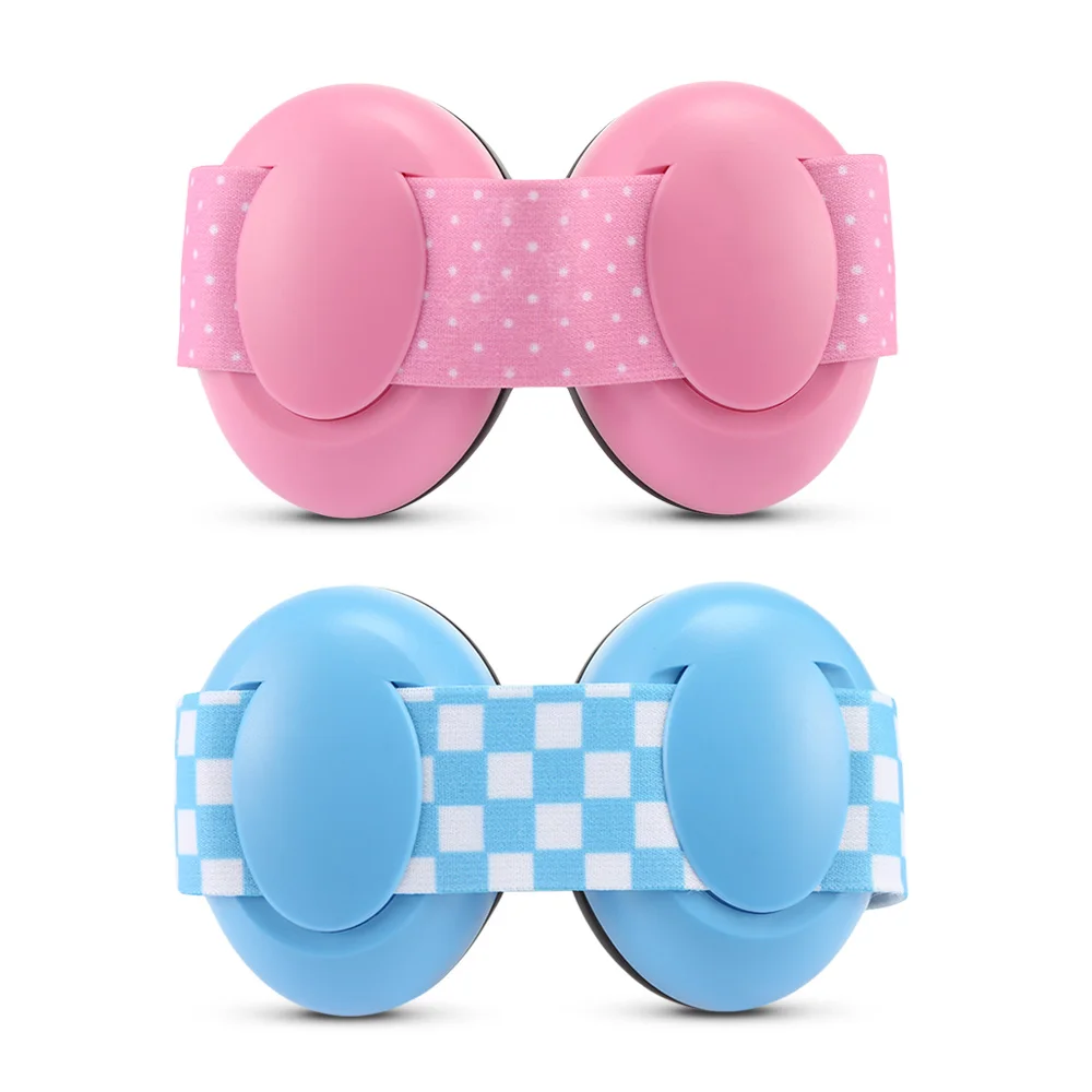 1 Pair Infant Baby Anti-noise Earmuffs Elastic Strap Ear Protection Soundproof Hearing Headphone Protector | Мать и ребенок