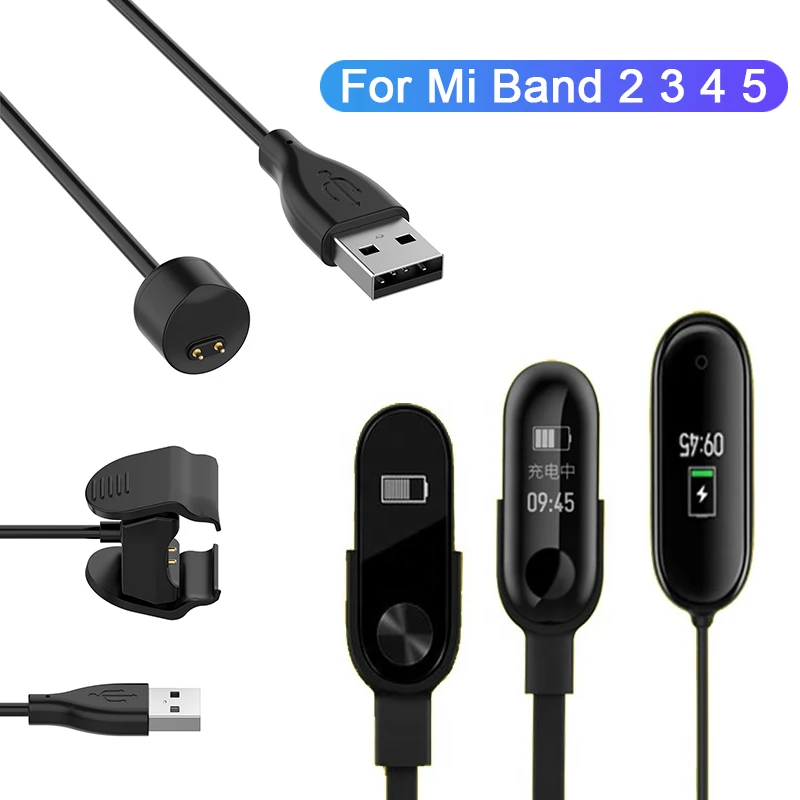 Новинка 2020 зарядное устройство для Xiaomi Mi Band 5 4 зарядный кабель Miband 3 2 Смарт часы