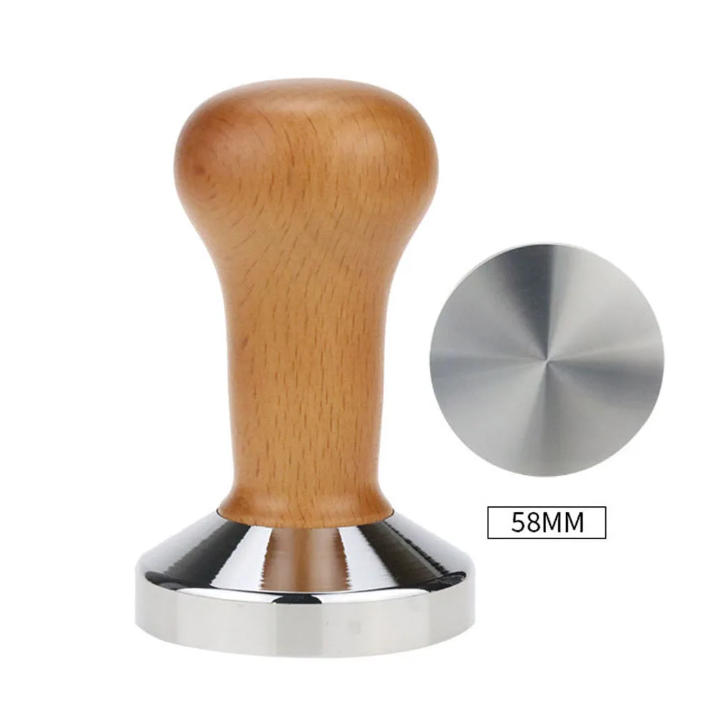 Еда Класс Кофе вскрытия 51 мм 58 с деревянной ручкой бариста кофеварка для