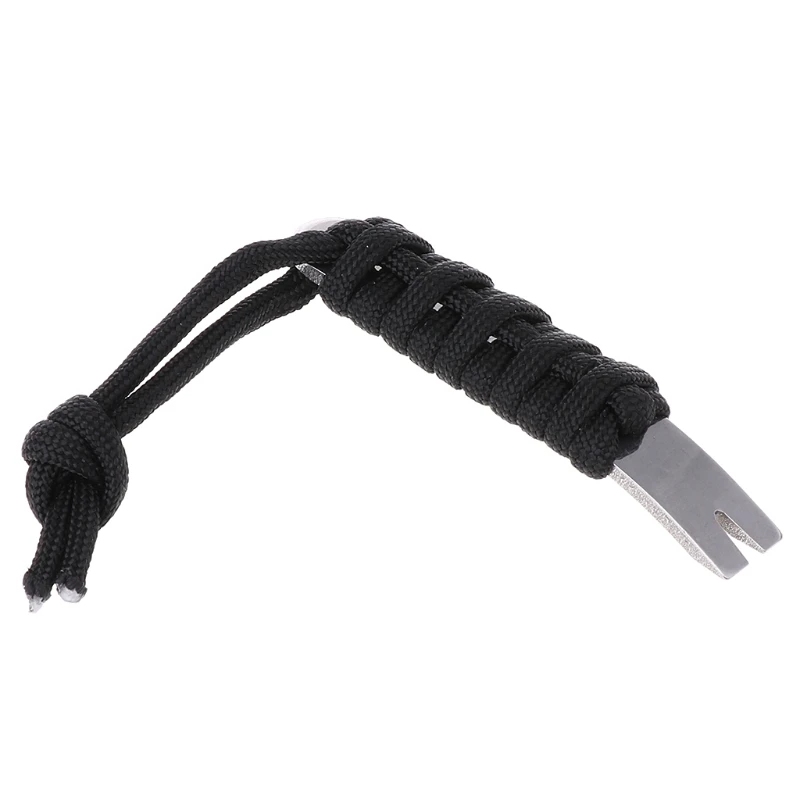 Mini EDC инструмент рукоятки Карманный лом рычаг Паракорд скребок открывалка