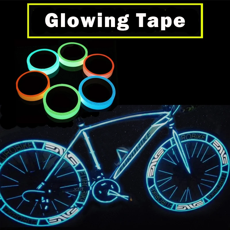 Велосипедные наклейки светоотражающая светящаяся лента клейкая наклейка
