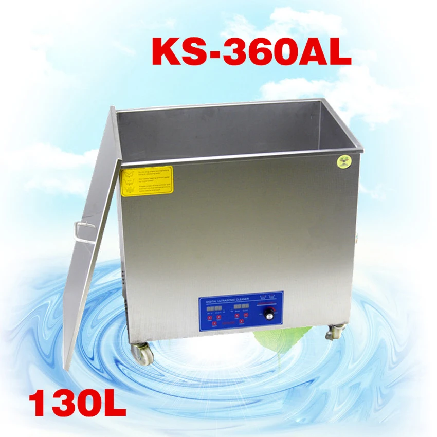 

1PC 110V/220V KS-360AL 2160W Ultrasonic Cleaner 130L Cleaning Equipment Stainless Steel Cleaning Machine