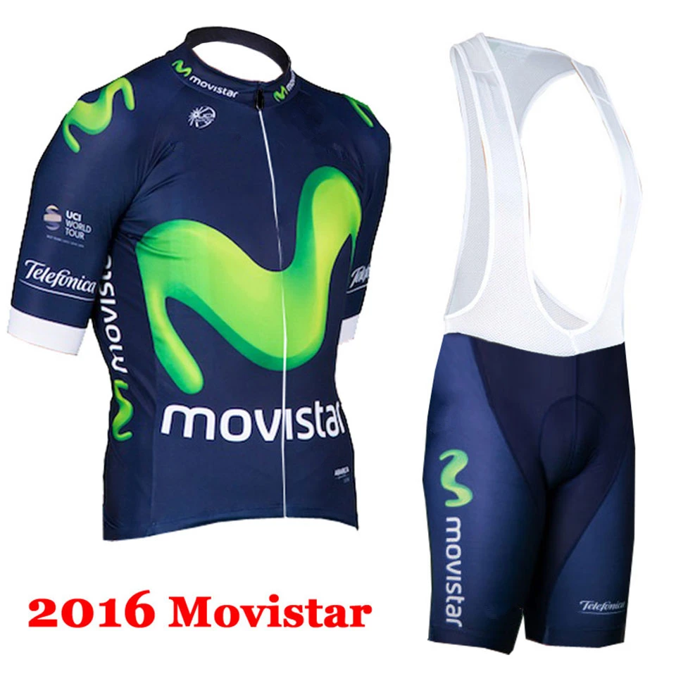 Черная одежда для велоспорта movistar, быстросохнущая одежда для велоспорта, мужская летняя одежда для велоспорта 16D, набор велосипедных шорт - Цвет: 9