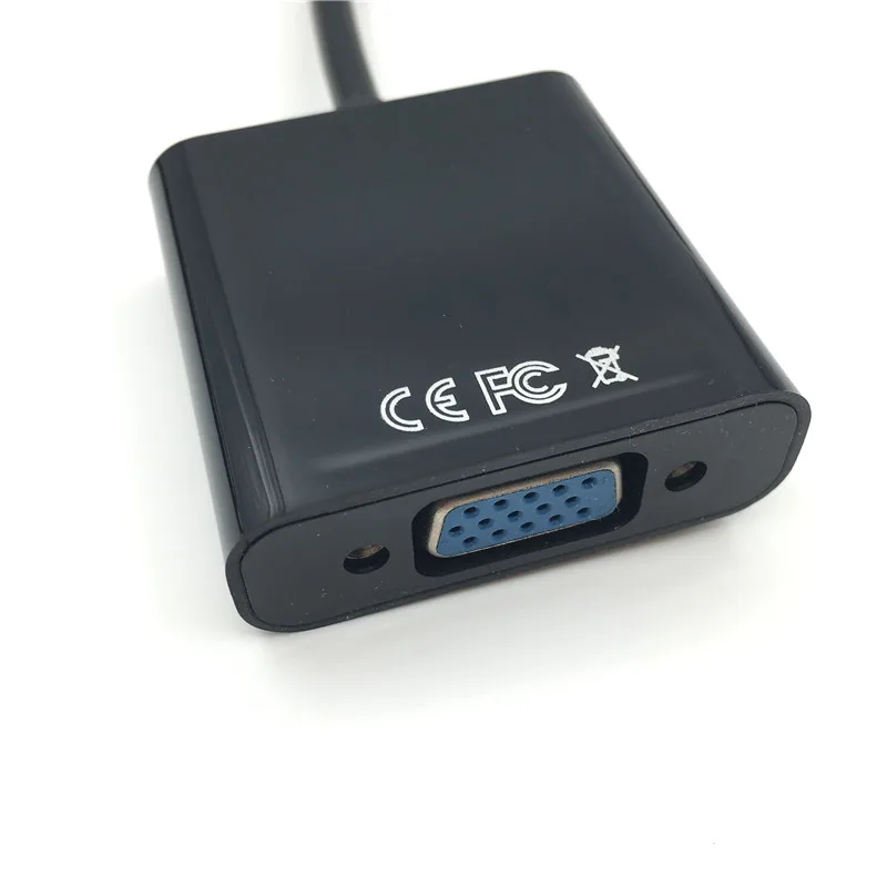 Конвертер HDMI в VGA переходник папа Мама 1080P цифро аналоговый видео аудио адаптер