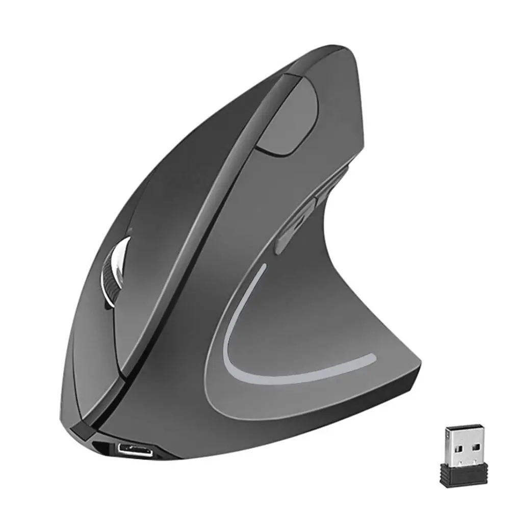 

2.4G Vertical Fifth Generation Right Hand Wireless Mouse Fine Workmanship Comfortable Texture Ergonomic Design