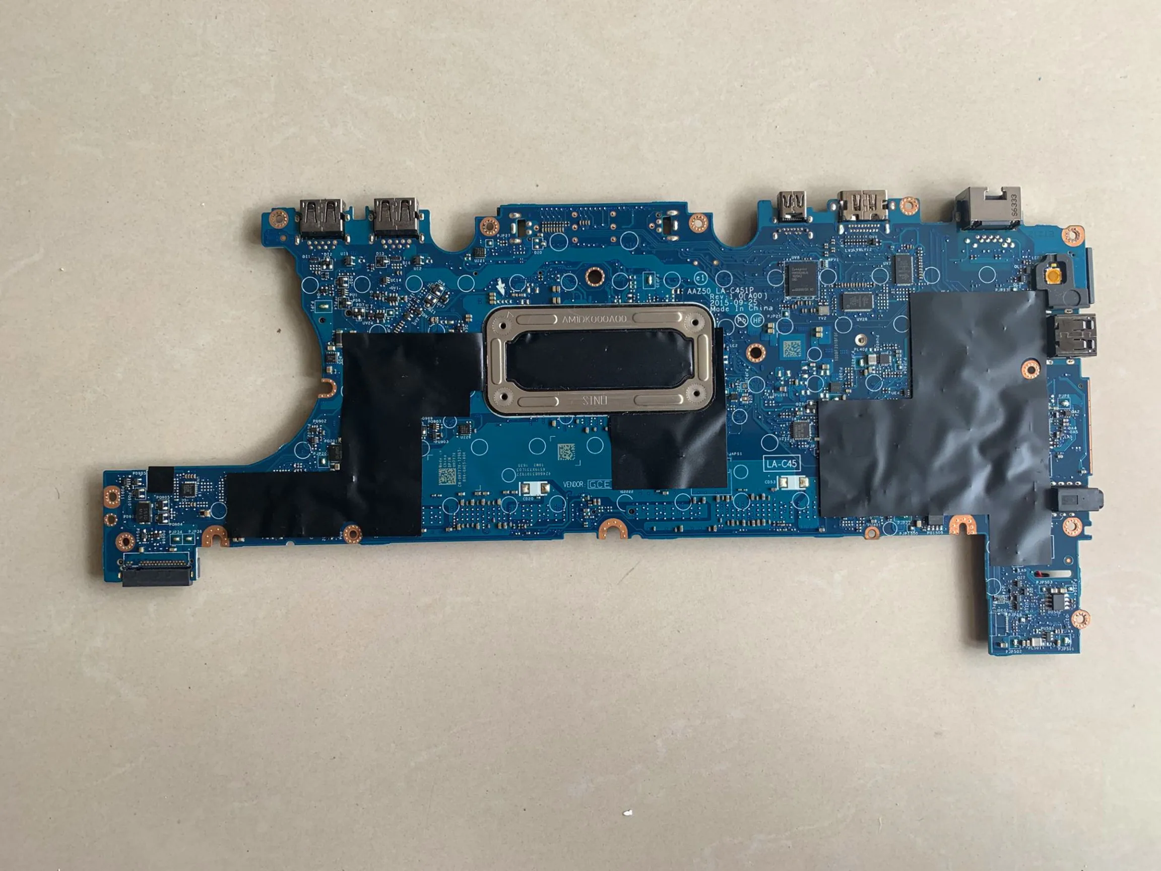 AAZ50 LA-C451P материнская плата для ноутбука DELL Latitude 7270 E7270 Материнская CN-0H7Y7K с SR2F0 I5-6300U