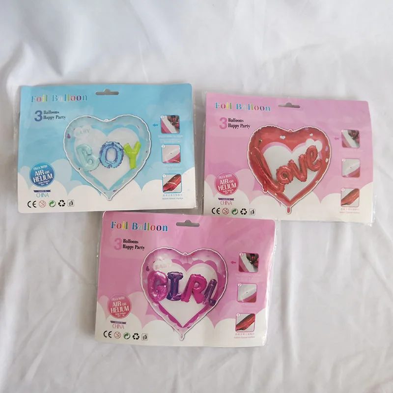 

1pcs Boy Girl Letter Ball On Ball Anniversary Wedding Decoration Valentine's Day Gift Party Balloon Baby Shower Party Supplies