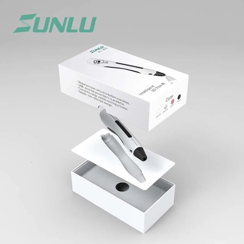 3D Ручка SL-400, новейший набор в подарочной коробке, 3D Ручка для рисования, поддержка PLA нити, обучающая детей, исследующая мозги, гаджет, 3D Ручка для рисования