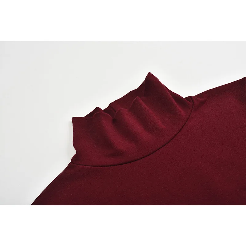 

European and American spring and autumn high-quality women's satin luxury sexy high-neck long-sleeved one-step skirt dress